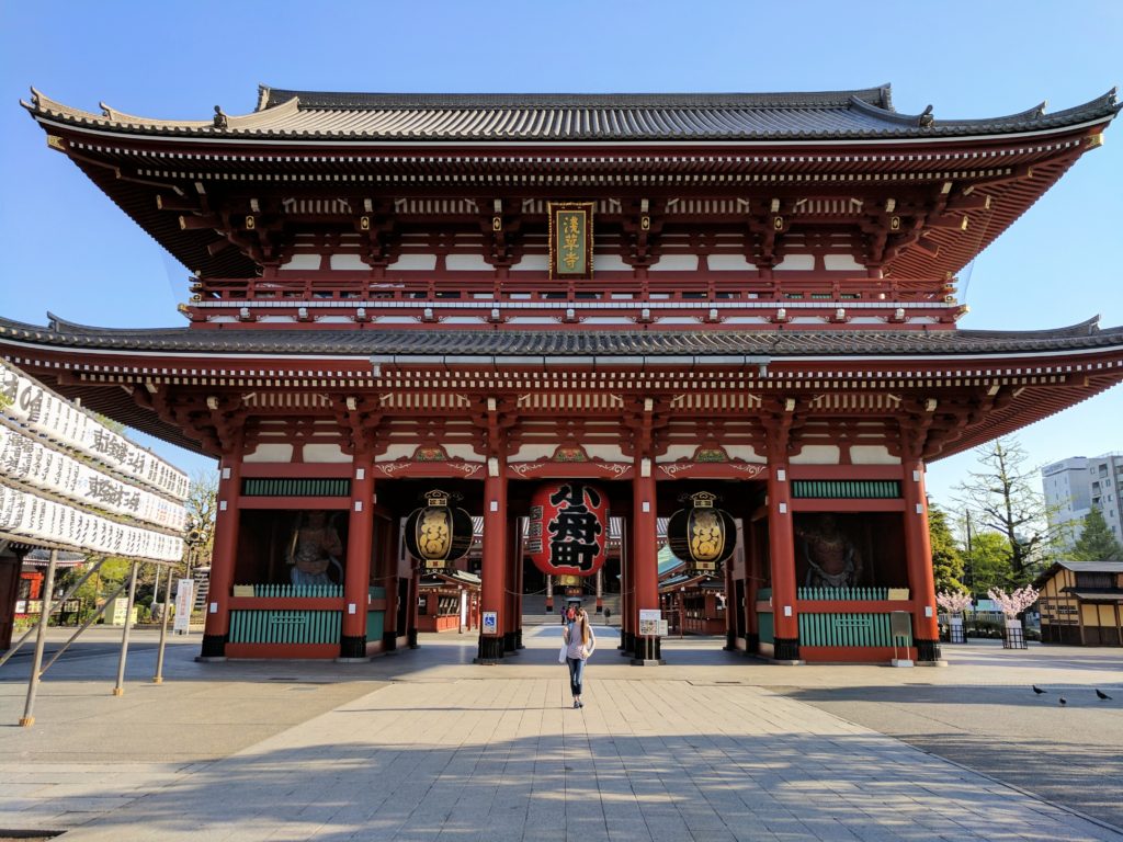 Hozomon Gate in Asakusa Japan