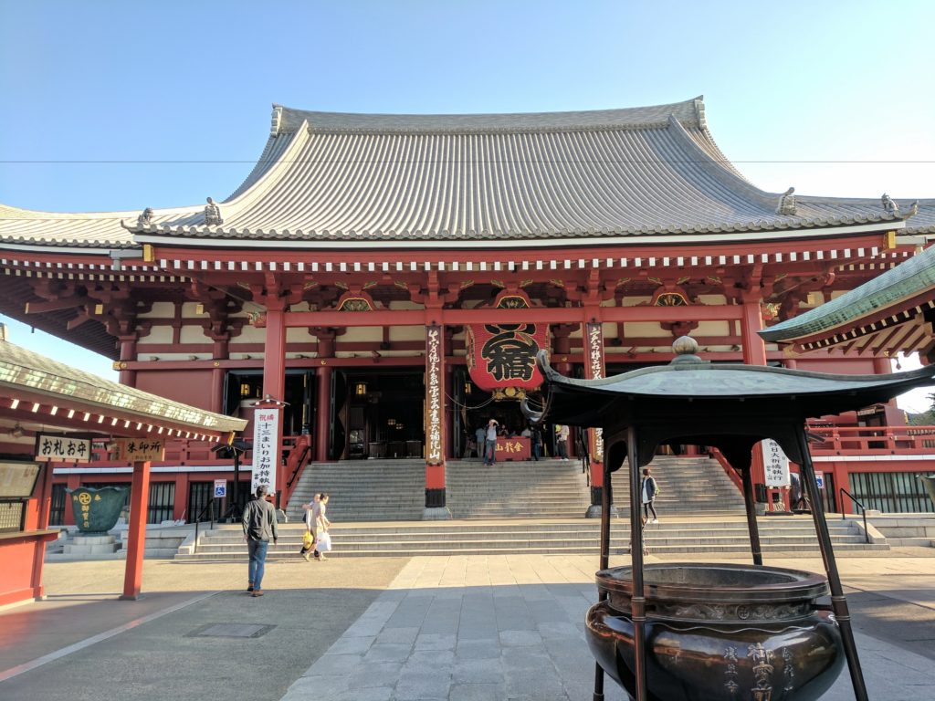 Front of the Sensoji shrine