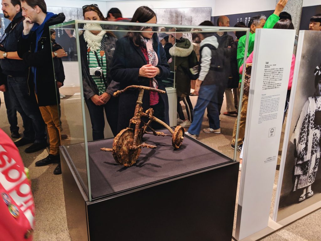 Childs bike from the bombing of Hiroshima