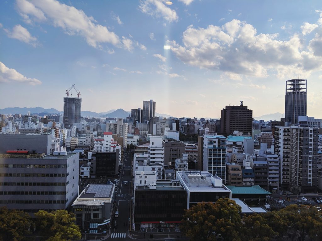 View of downtown Hiroshima from the Mitsui Garden Hotel Hiroshima