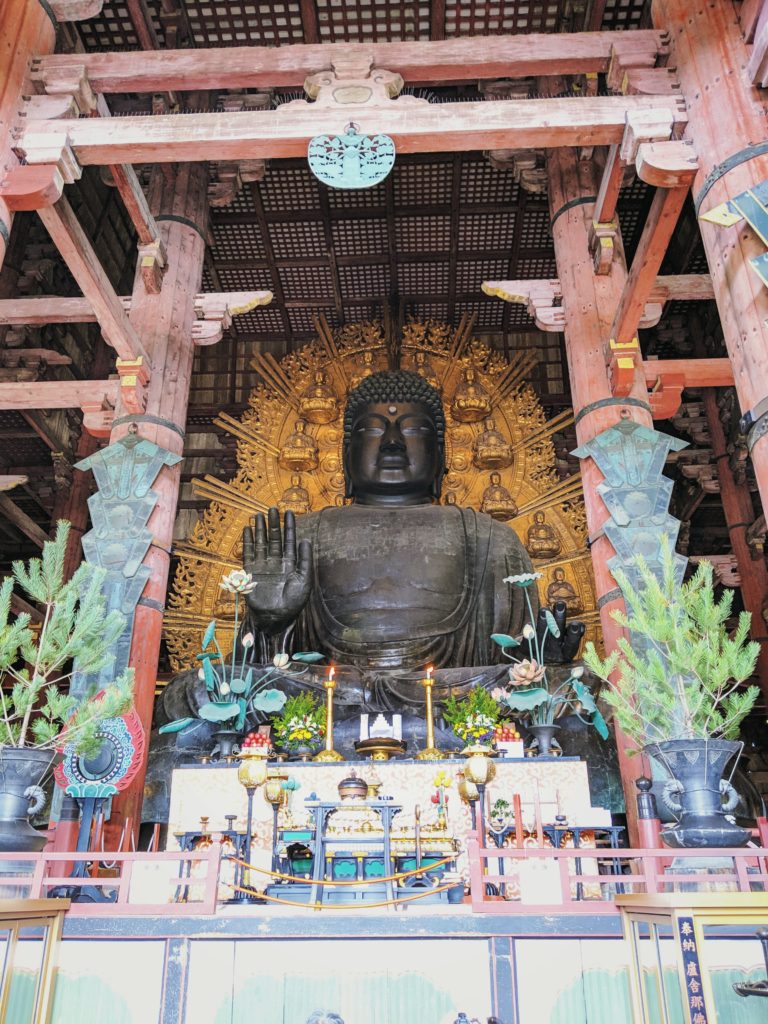 Giant Bronze Buddha in Nara Japan 