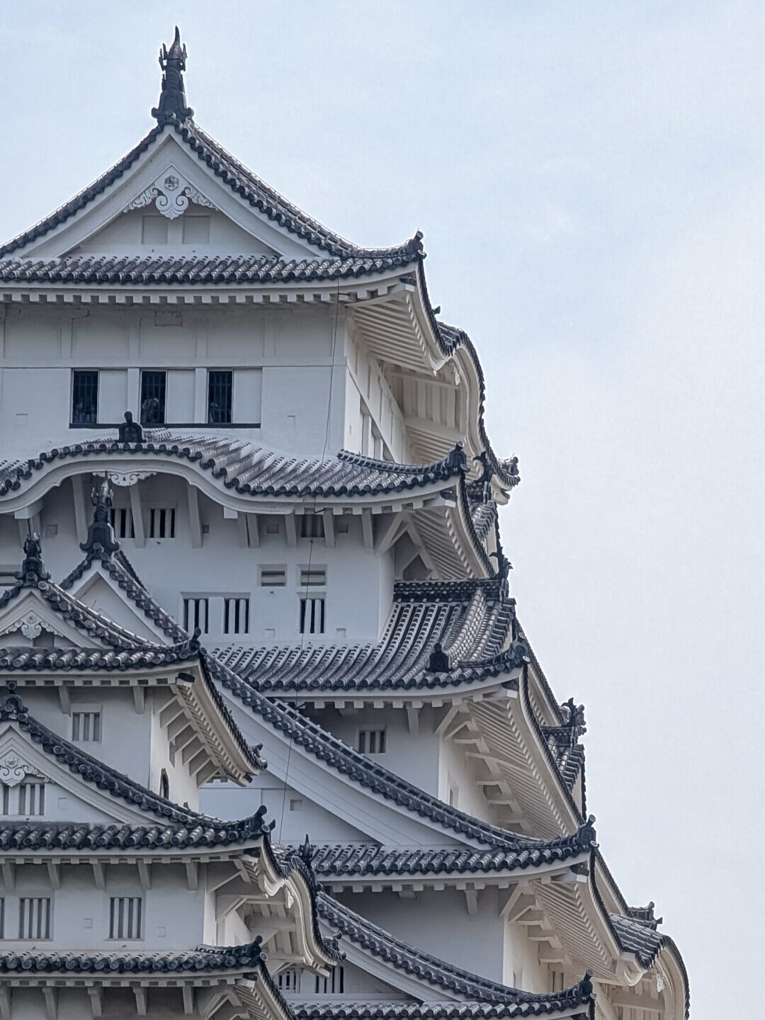 Himeji Castle, an intricate white Japanese style wood castle