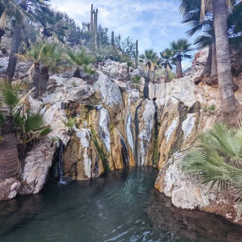 The main hot spring at Castle Hot Springs resort