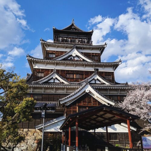 Hiroshima Castle From Below